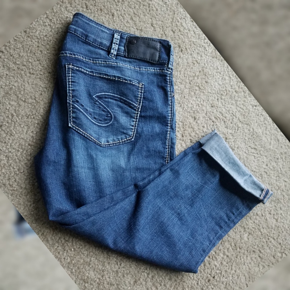 Silver Suki Jean Capris